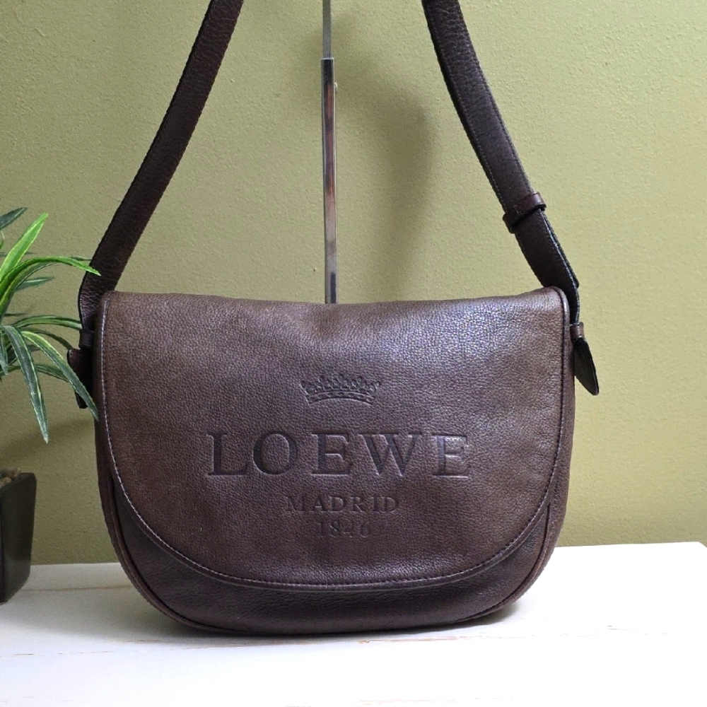 Loewe | Brown Crossbody Bag with Saddle Design